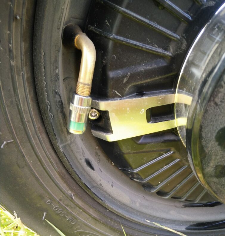 小牛g0usn1sm2电动车改装气门嘴电瓶摩托防盗胎压可视监测帽铜芯防盗