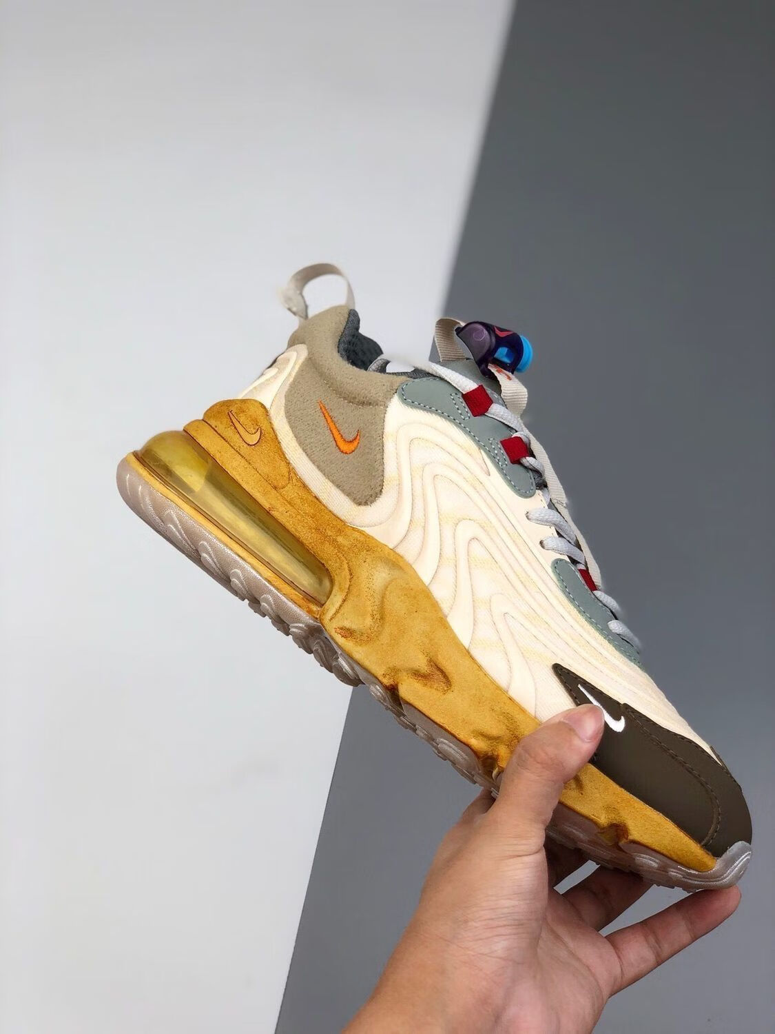 air max 270 travis scott仙人掌ts鬼脸联名男女情侣气垫跑步鞋 270