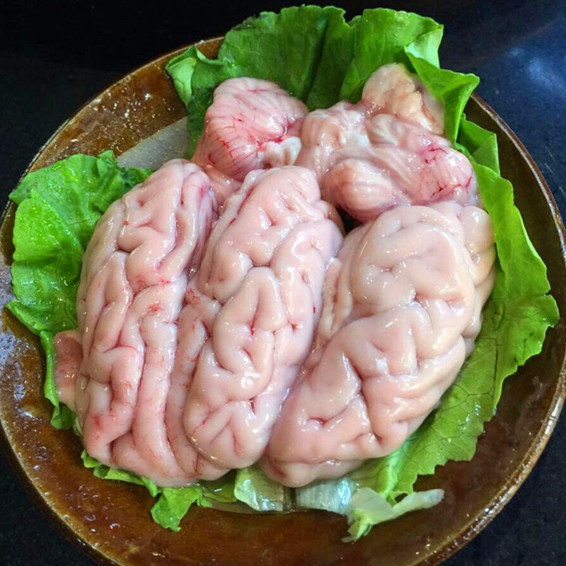 适用于【顺丰速运】新鲜猪脑火锅食材猪脑子批发猪脑髓大猪脑花 4副
