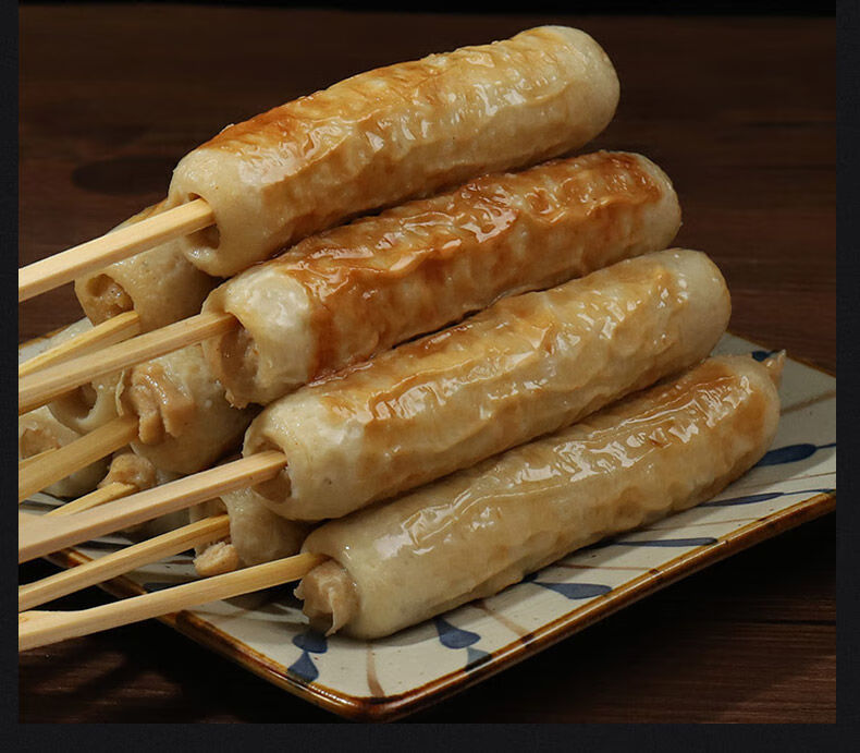 日式竹轮卷30串关东煮食材便利店同款烧一番麻辣烫冷锅串速食丸子 30