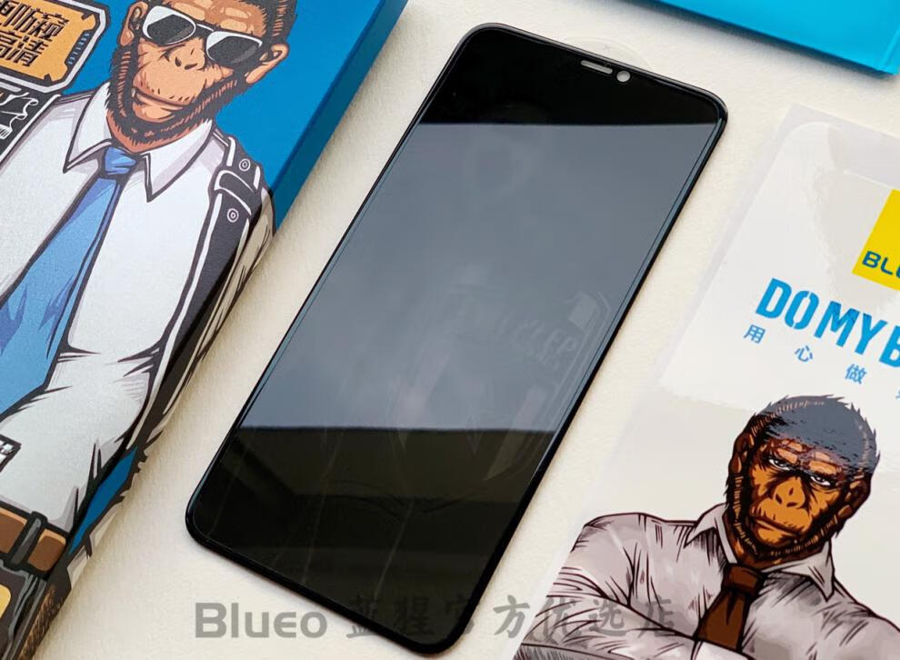 blueo蓝猩蓝橙适用iphonexsmax防窥钢化膜苹果1112pro防窥8plus防窥膜