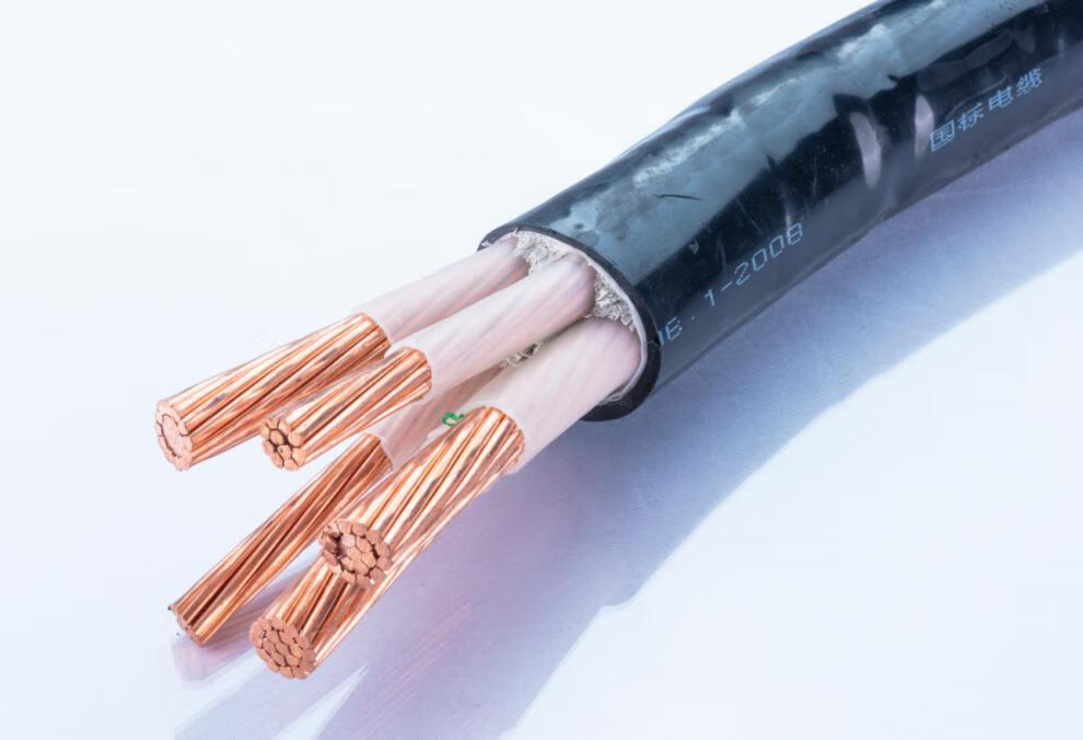 国标阻燃铜芯zr-yjv 3 4 5 芯 50 70 95 120 150平方工程电力电缆 3*