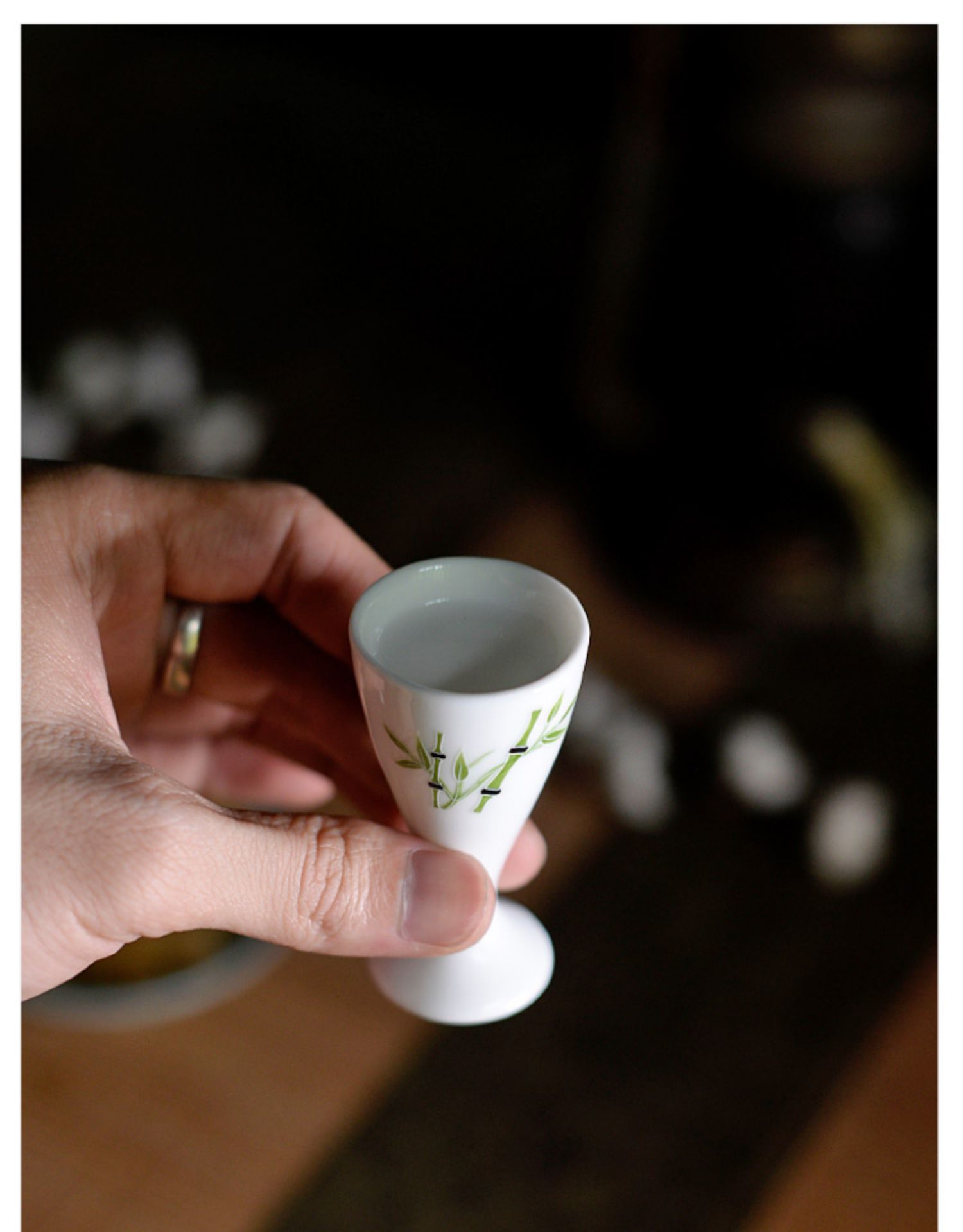 10毫升小酒杯2钱白酒杯一口杯仿古敬酒高脚杯陶瓷小酒盅复古迷你 红