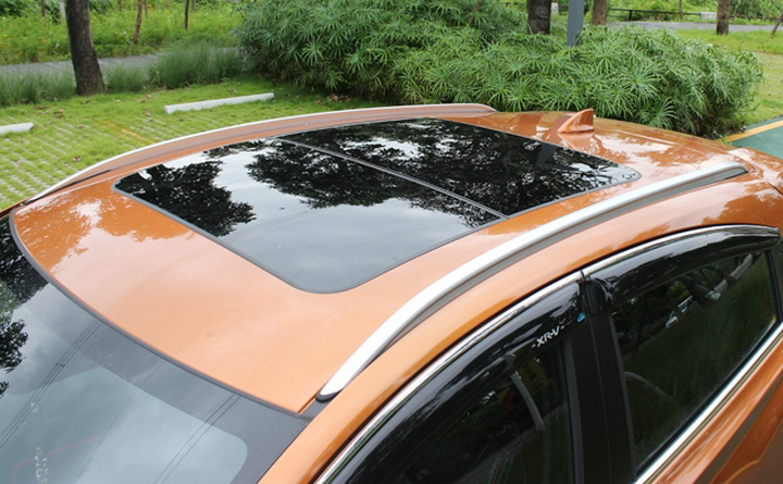 智本田xrv行李条专车专用车顶铝合金装饰条 宾智xrv行李架-铝合金胶粘