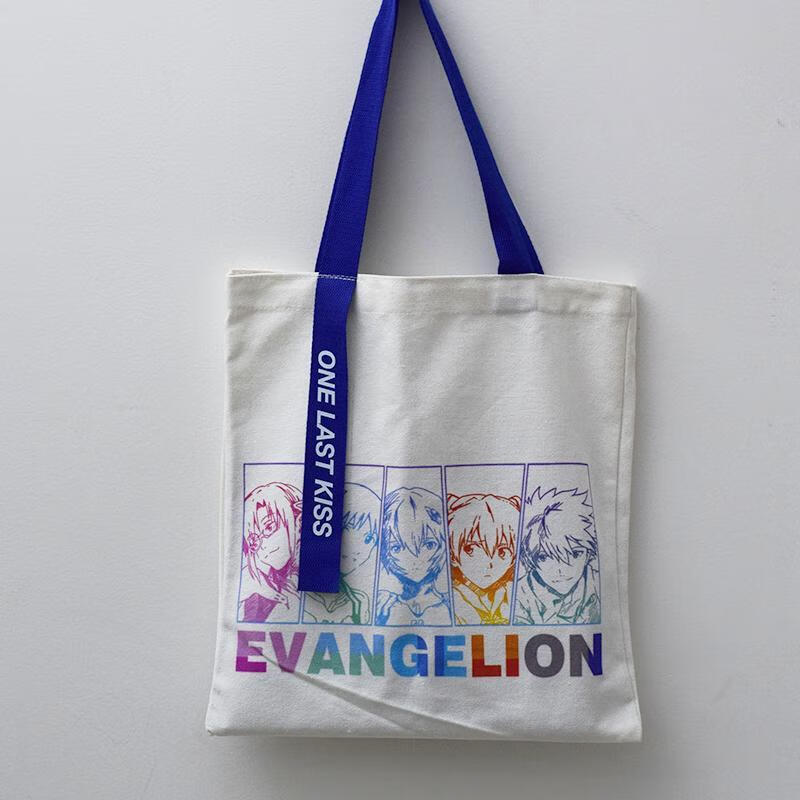 eva新世纪福音战士帆布袋挎包明日香渚熏凌波丽真嗣手提袋环保袋 飘带