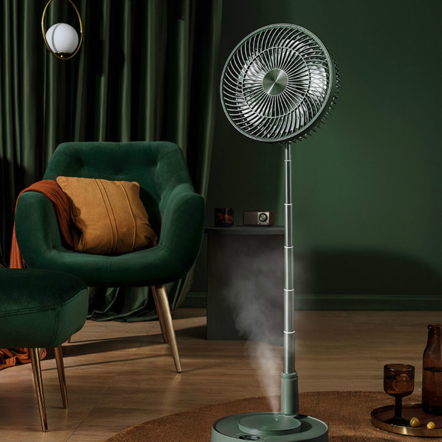 爱登可折叠风扇爱登edon悬浮收纳落地扇耐辉顿空气循环电风扇e908b