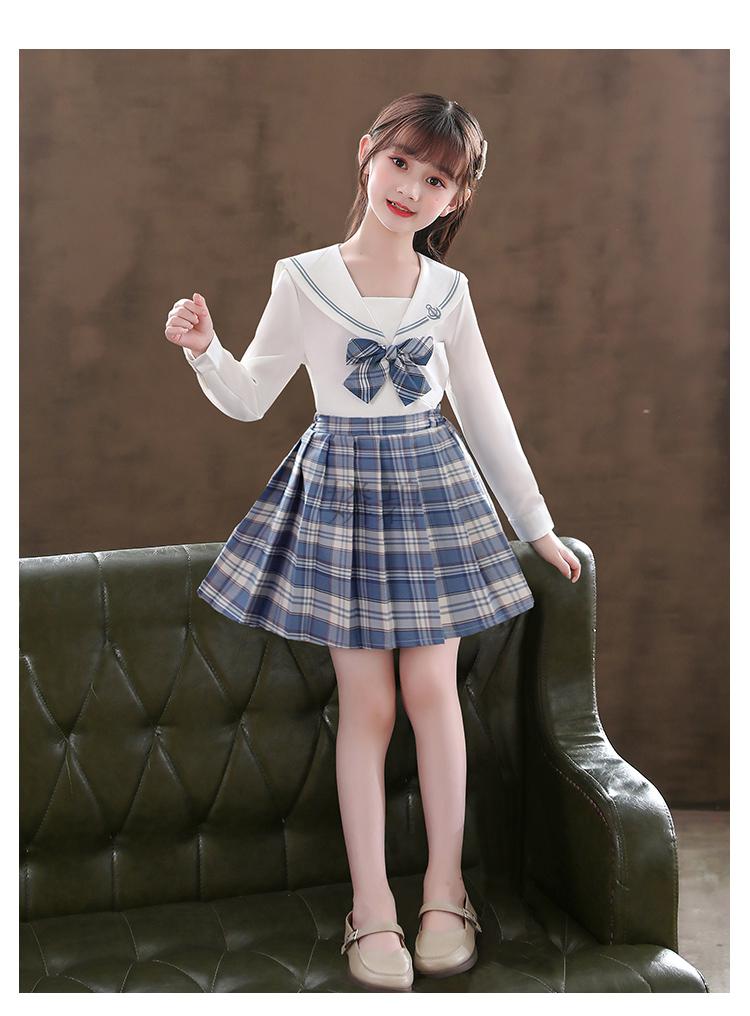 嫾碧女童连衣裙衣服jk制服女童装时髦套装儿童裙子新款洋气公主裙春装