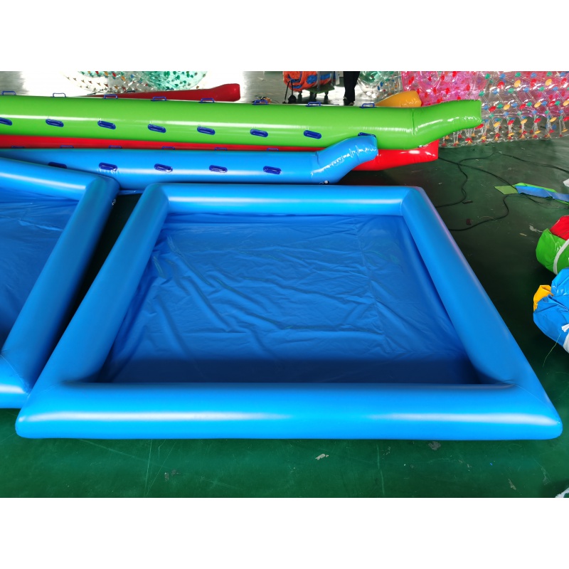 定制大型户外充气水池支架游泳池加厚蓄水池抓鱼池手摇船水上闯关滑梯