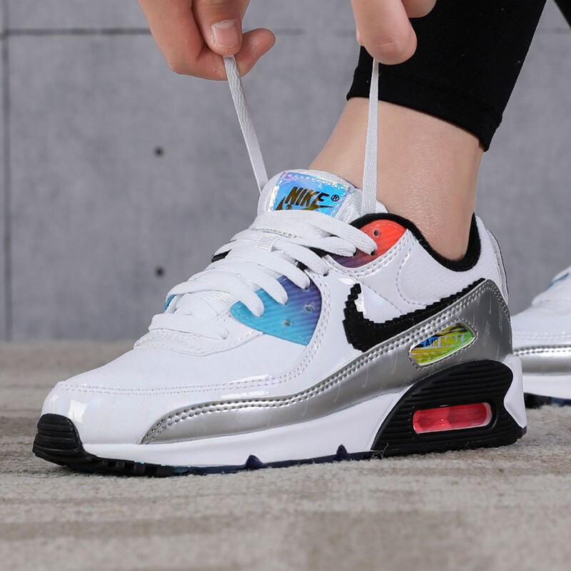 【清货】 耐克nike air max 90 女子气垫跑步鞋724981-002 cz39 cd