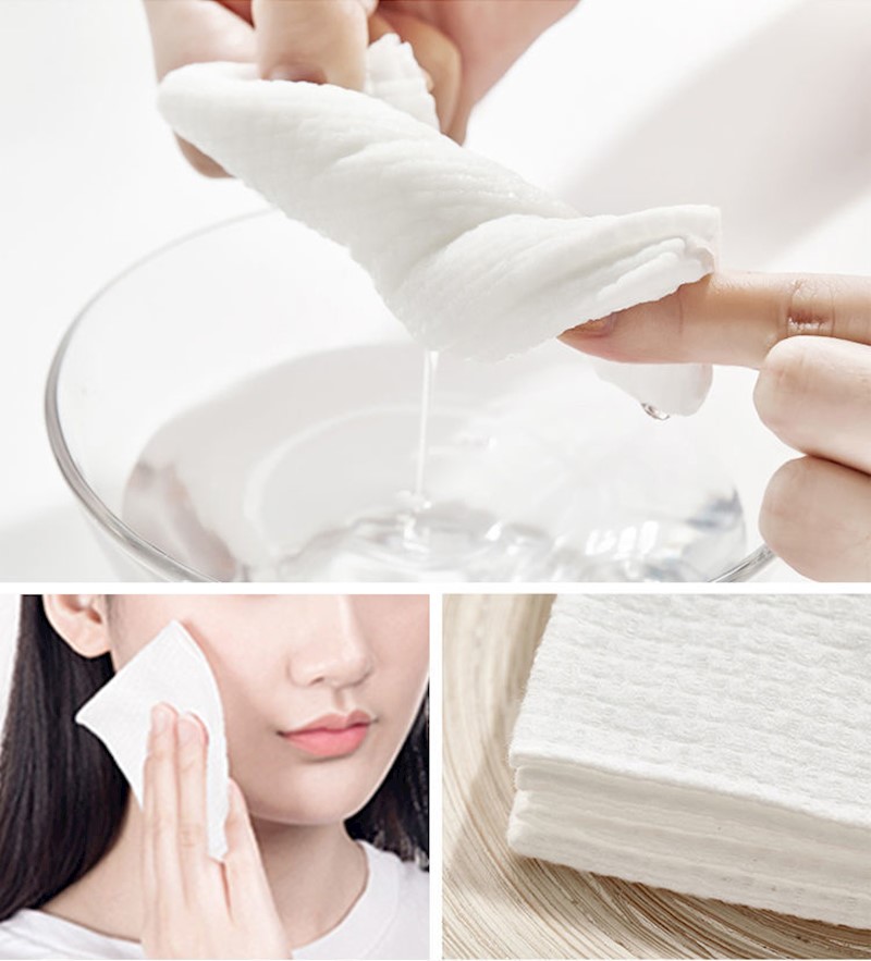 纯棉洗脸巾一次性加厚美容巾不掉毛干湿两用卸妆化妆棉孕婴洁面巾