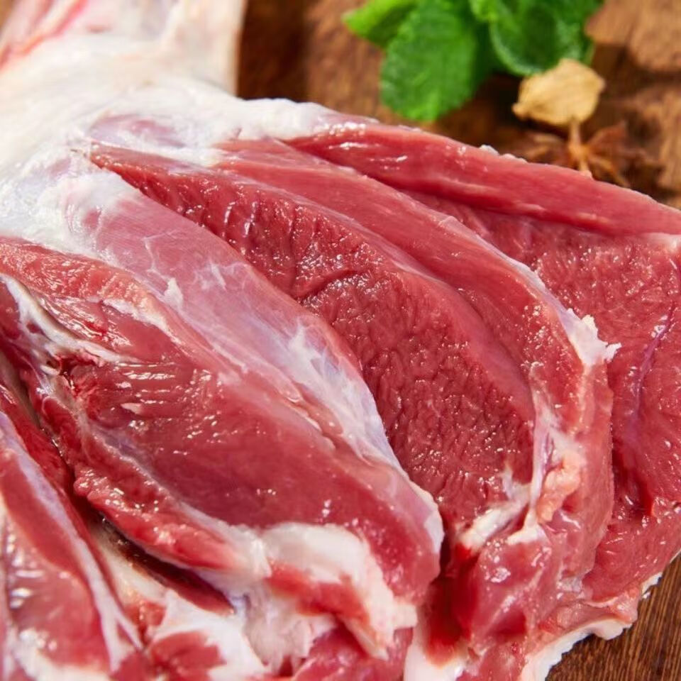 新鲜去骨羊腿肉生羊肉羊肉批发火锅烧烤食材微调理蜜鲜湾5袋炖肉料包