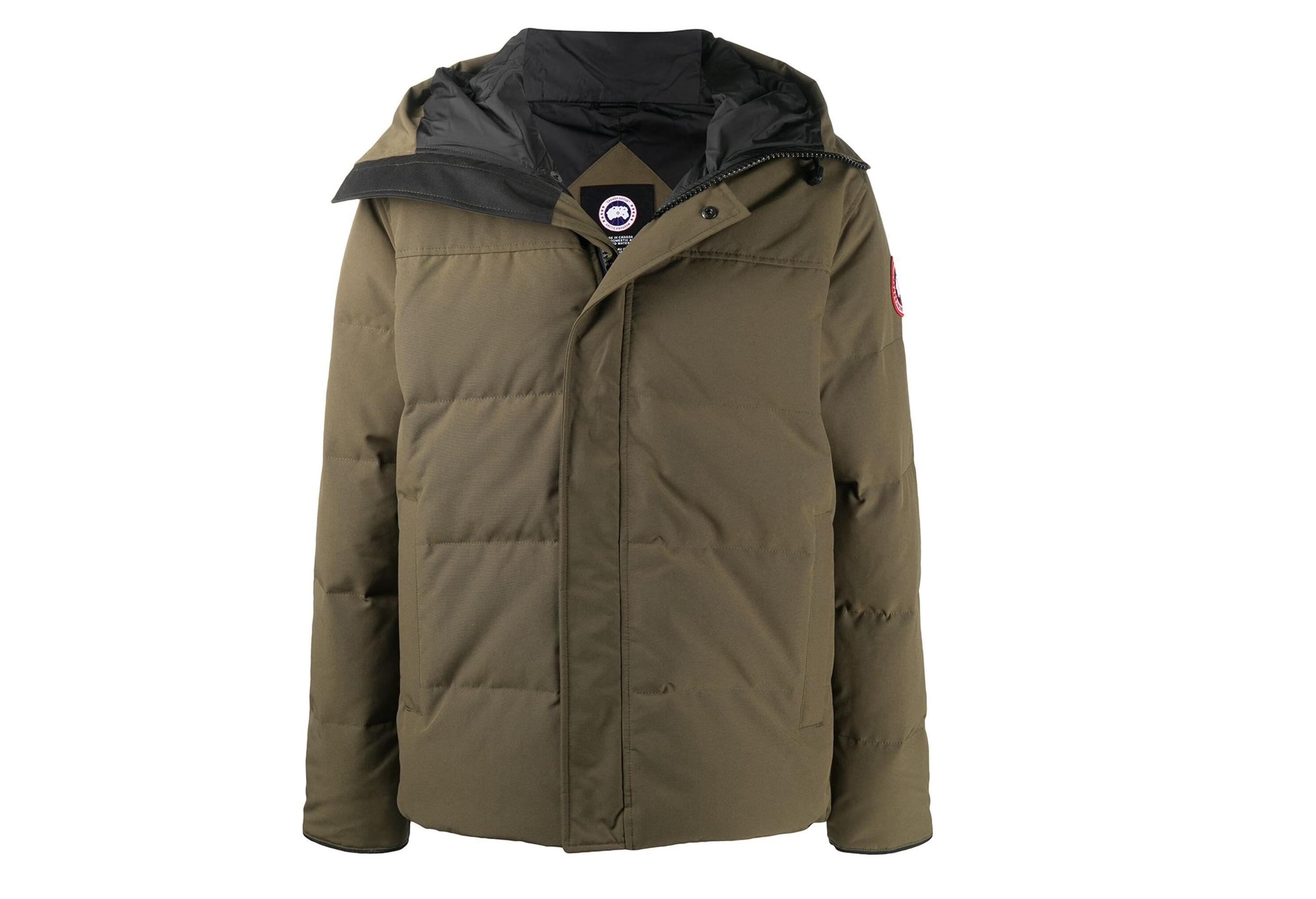 加拿大鹅(canada goose) 男士 连帽衬垫夹克 绿色 xs【图片 价格 品牌