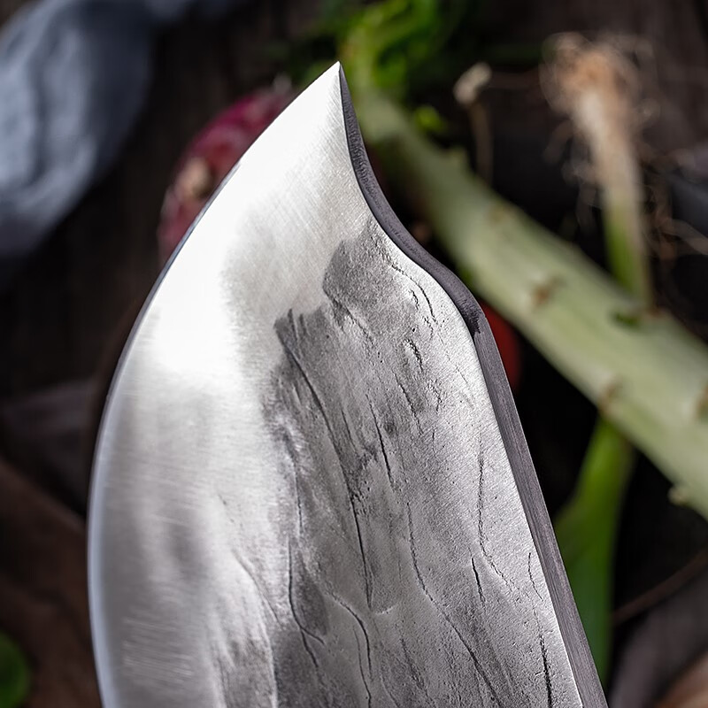 元族 锻打屠宰切肉刀猪肉刀菜刀切割肉斩鸡猪龙泉家用高碳锰钢锋利骨