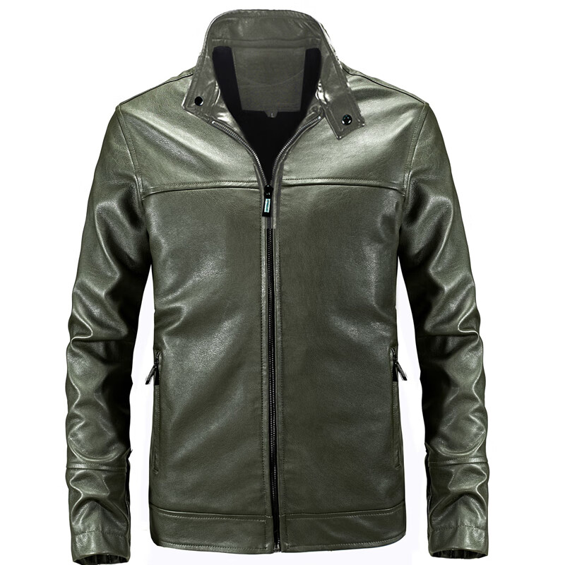 欧棒(orlbiorny) 飞行夹克 美国空军财豹狼秋冬皮衣男短款皮夹克加绒