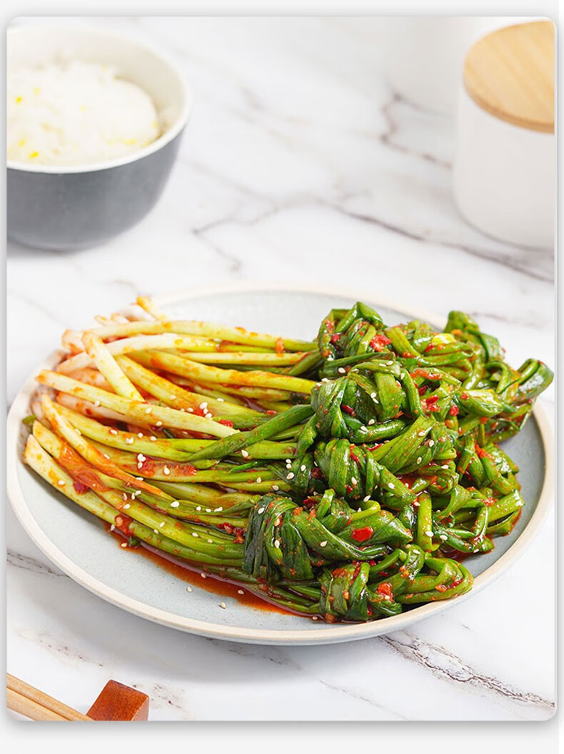 崔奶奶香葱泡菜延边韩式风味腌制小葱韩国腌葱泡菜酱菜下饭菜350g