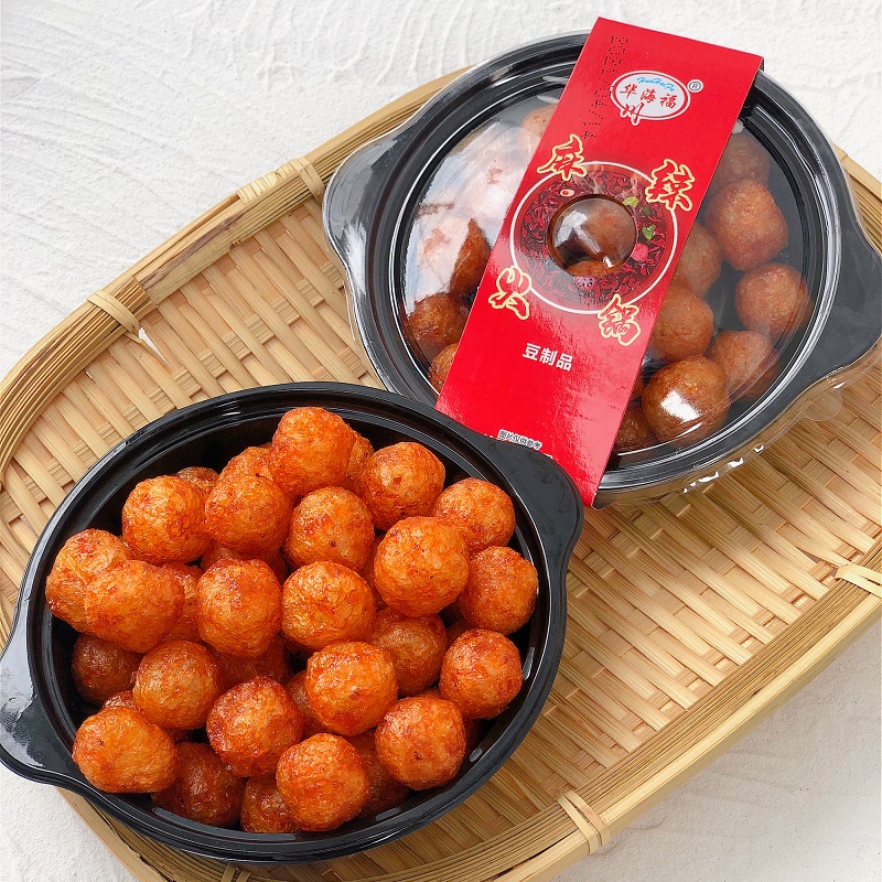 大豆制品麻辣火锅水煮鱼辣条怀旧8090后甜辣口味小零食素肉麻辣火锅10