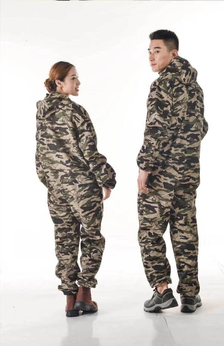 雷宝丽迷彩劳保服套装男工作服迷彩服连体服机修连体工作服防尘养殖