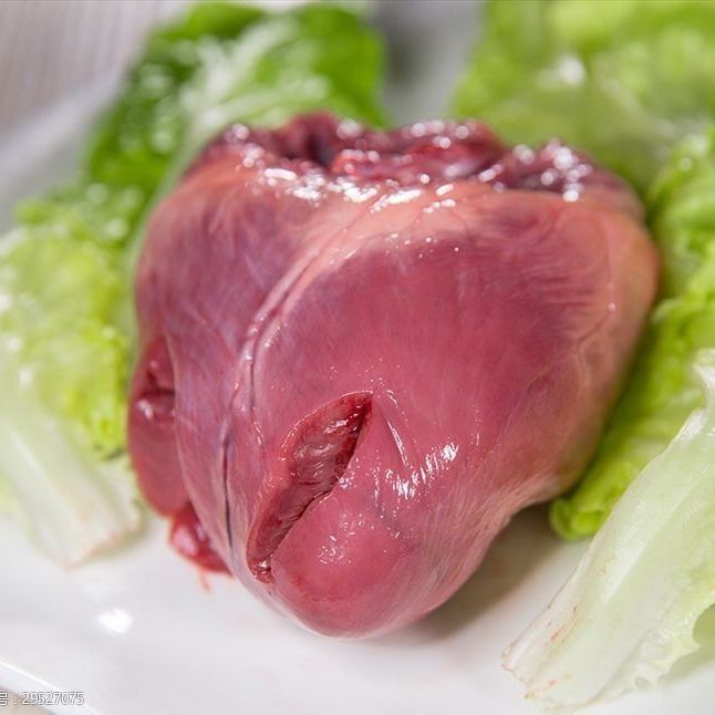 新鲜猪心整猪心生猪心脏猪内脏土猪心4斤