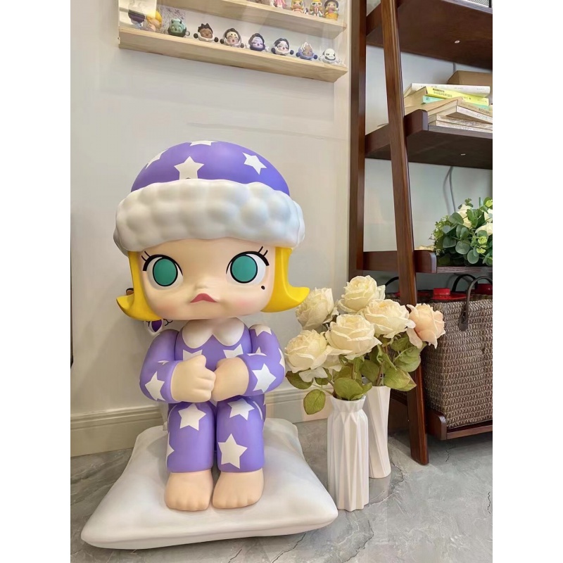 定制人偶molly大娃潮玩玩偶大号树脂卡通人偶模型摆件雕塑 小画家128