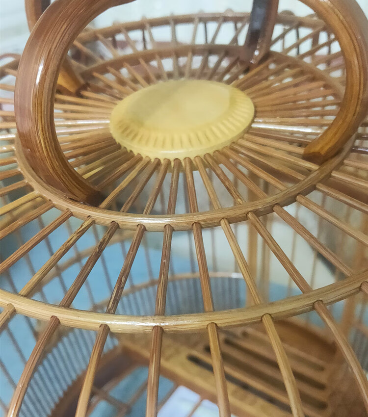 广式画眉鸟笼贵州凯里老竹手工配件八哥鹩哥画眉大号豪华鸟笼 凯里笼