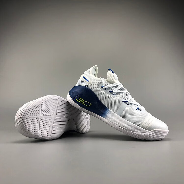 外贸库里7代6男士2021中低帮潮流透气软底防滑耐磨实战篮球鞋 水月 45