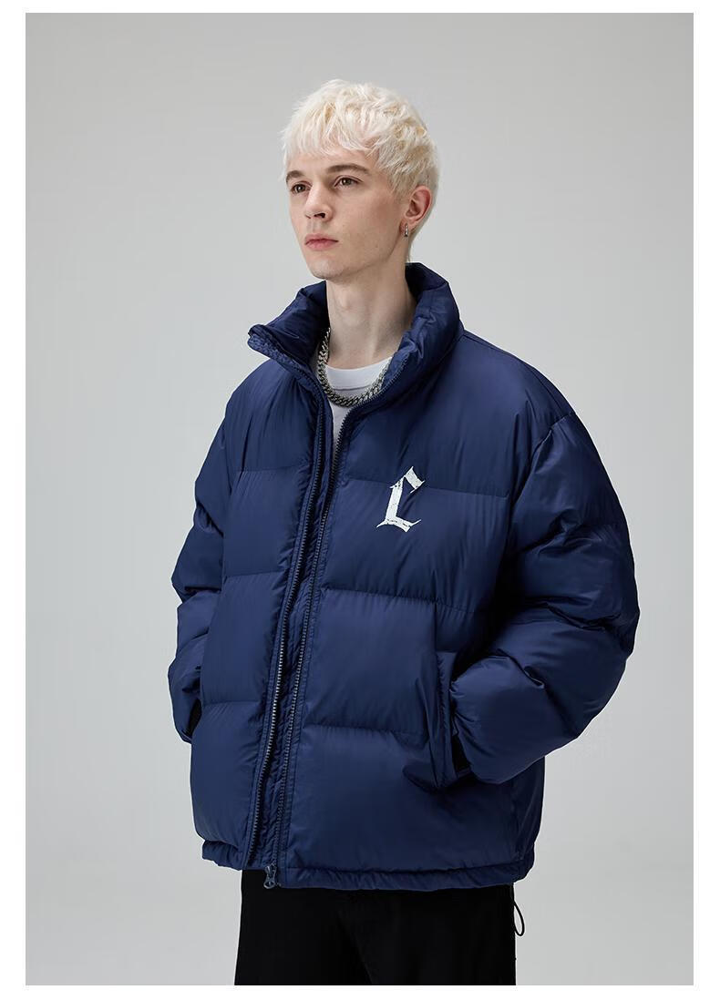 冬季新款climaxvision破损做旧c字母印花保暖男女同款加厚外套潮流