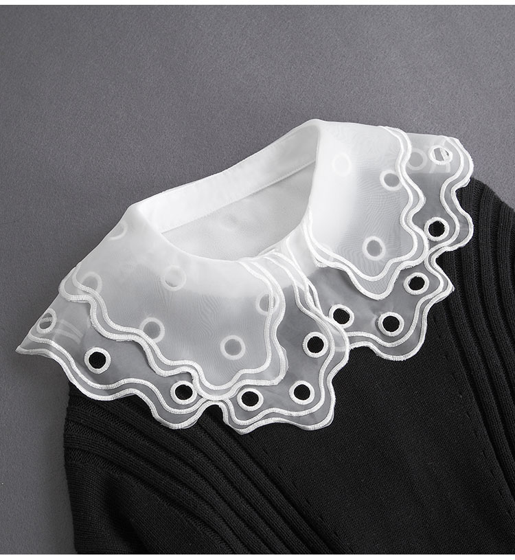 大翻领假领子女衬衣领配毛衣秋冬大领女士假领百搭毛衣装饰领韩版衬衫