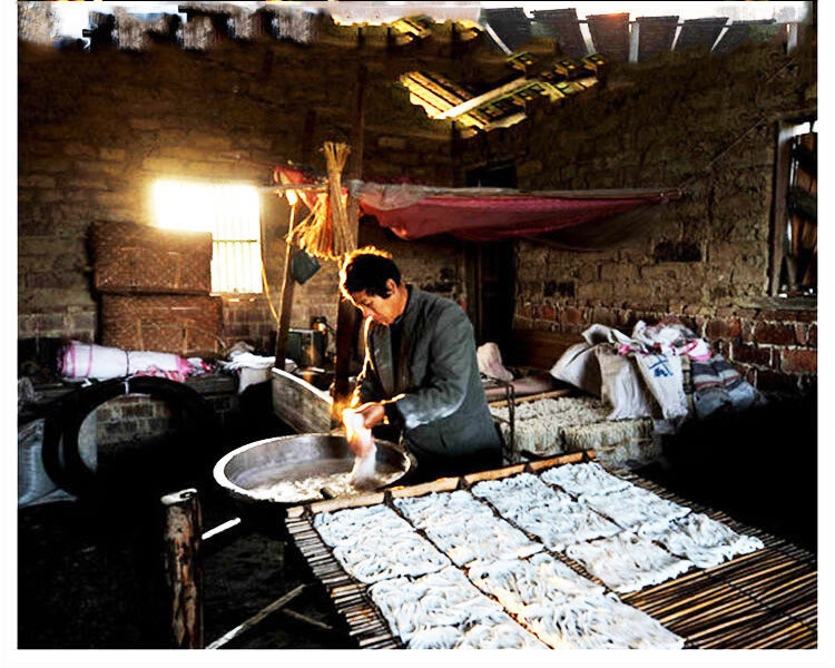 正宗万载罗城土扎粉土扎粉手工米粉条米线江西特产自然发酵干粉丝 2斤