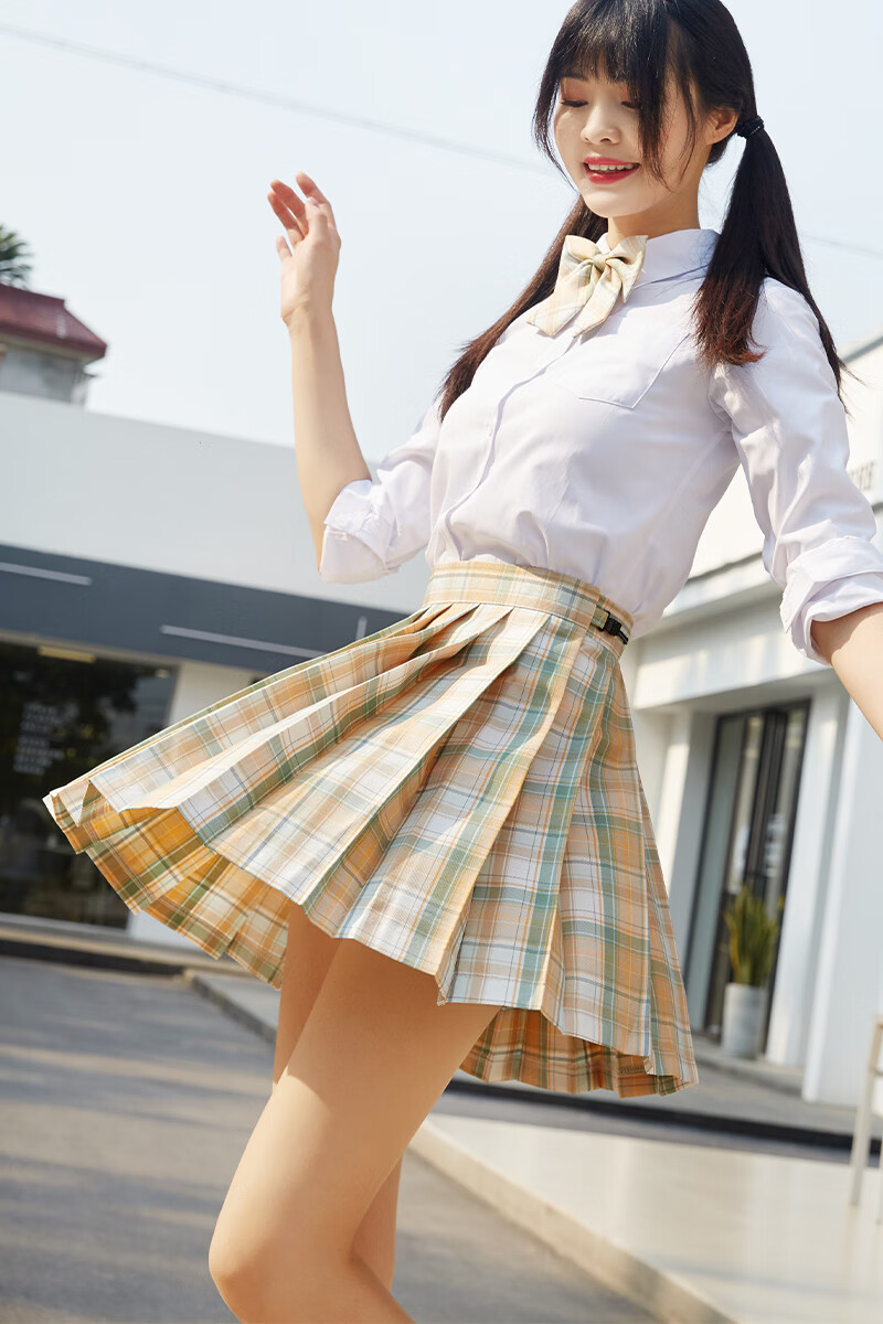 雪松jk制服全套正版格裙jk套装全套冰激凌夏季一套整套现货百褶裙 1