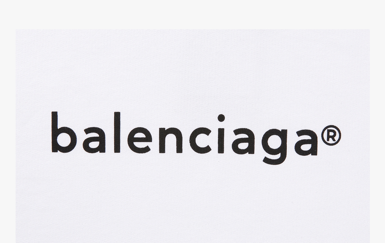 balenciaga 巴黎世家 男士logo字母徽标印花连帽卫衣 白色 570811 ti