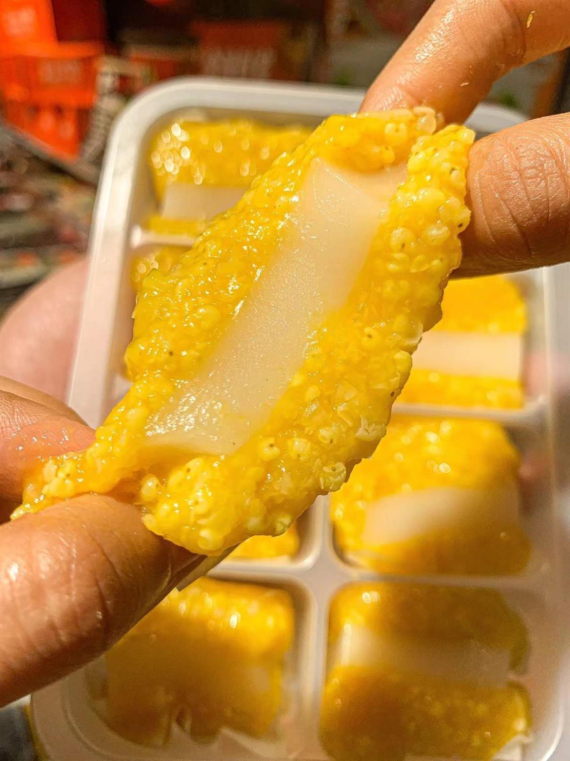 黄米凉糕同款小米凉糕黄米凉糕桂花酱甜点巴盟凉糕即食糕点凉糕4盒