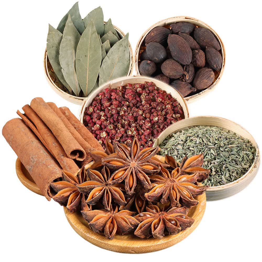 香叶组合花椒小茴香草果做菜调味料卤料家用a组6种香料组合50g共300g