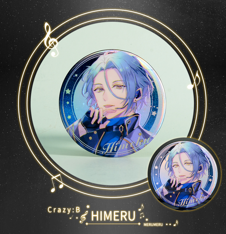 二次元偶像同人梦幻祭周边双闪吧唧日日树涉朔间零徽章动漫胸章 偶像