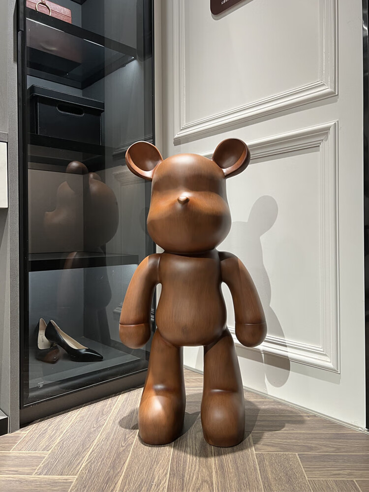 高端网红暴力熊大摆件存钱罐新中式美式别墅客厅电视柜落地装饰品 180