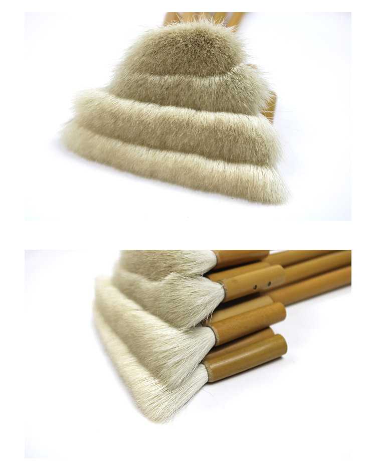 底纹笔排笔竹排刷子软羊毛水彩纯羊毛板刷连笔水彩笔刷国画刷工笔 9和