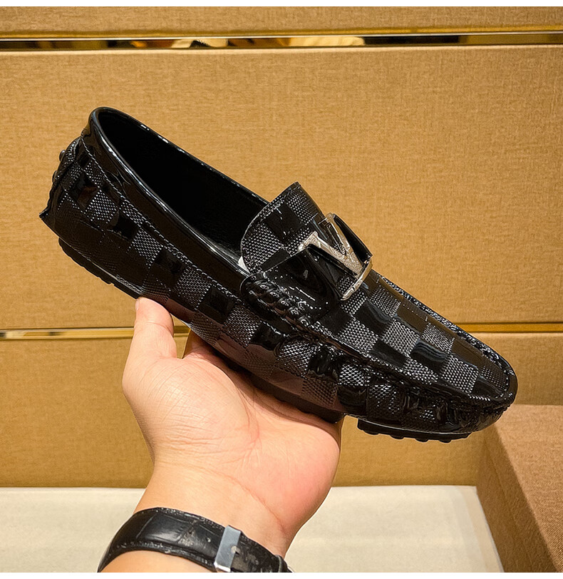 酷奇珀蒂 欧洲站男士豆豆鞋夏季新款透气休闲奢侈品男鞋英伦风潮流