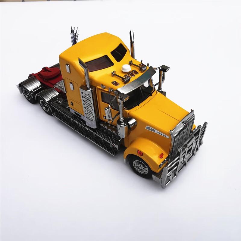 肯沃斯合金汽车模型1:32kenwortht909澳洲卡车拖头exclusive 黄色
