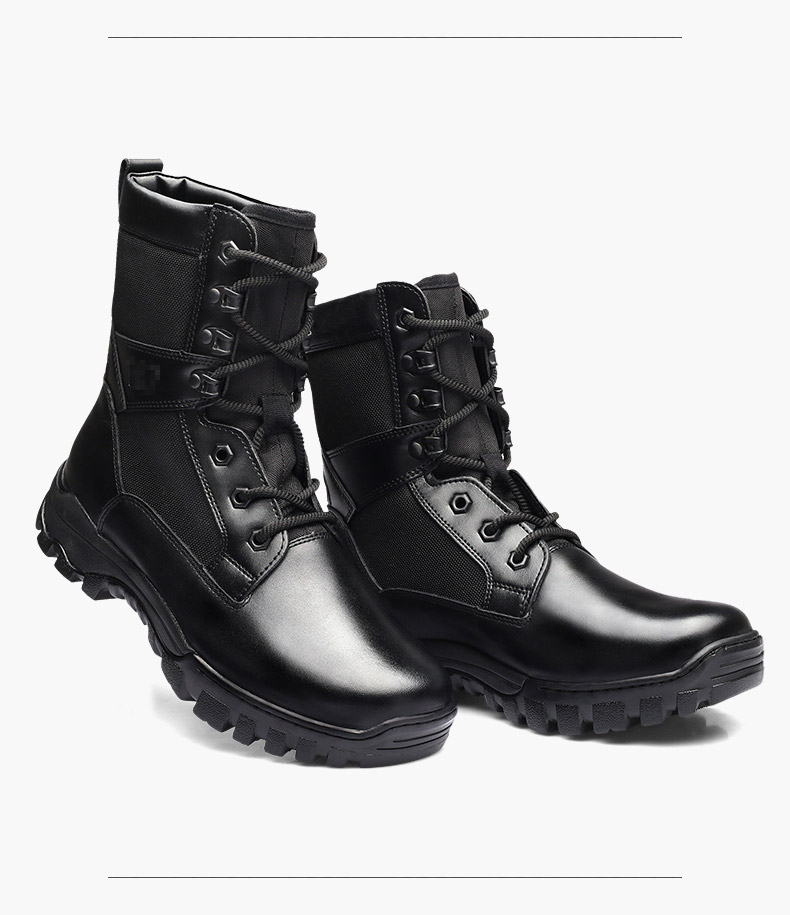 3515强人男靴新式作战靴男户外战术靴耐磨作战靴子黑色40