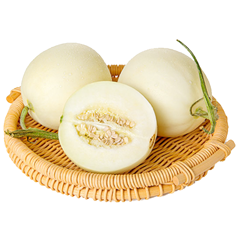 陕西白皮甜瓜 白皮蜜瓜 黄金蜜瓜新鲜水果产地直发 甜瓜5斤超值装(4.