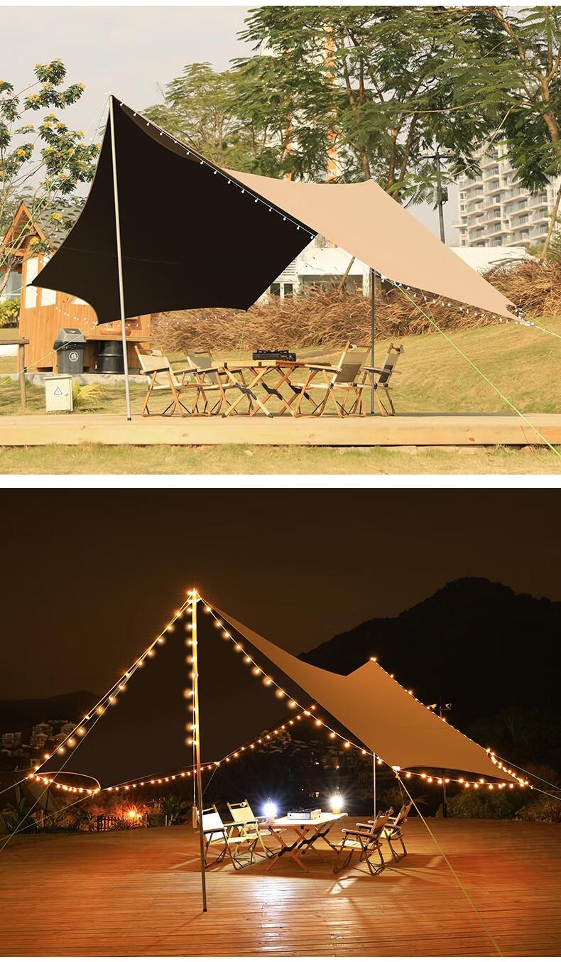 天幕帐篷搭建方法图片