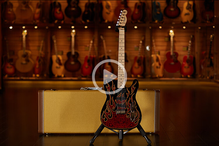 世音琴行fender芬达詹姆斯伯顿大师签名电吉他telecaster黄贯中金花