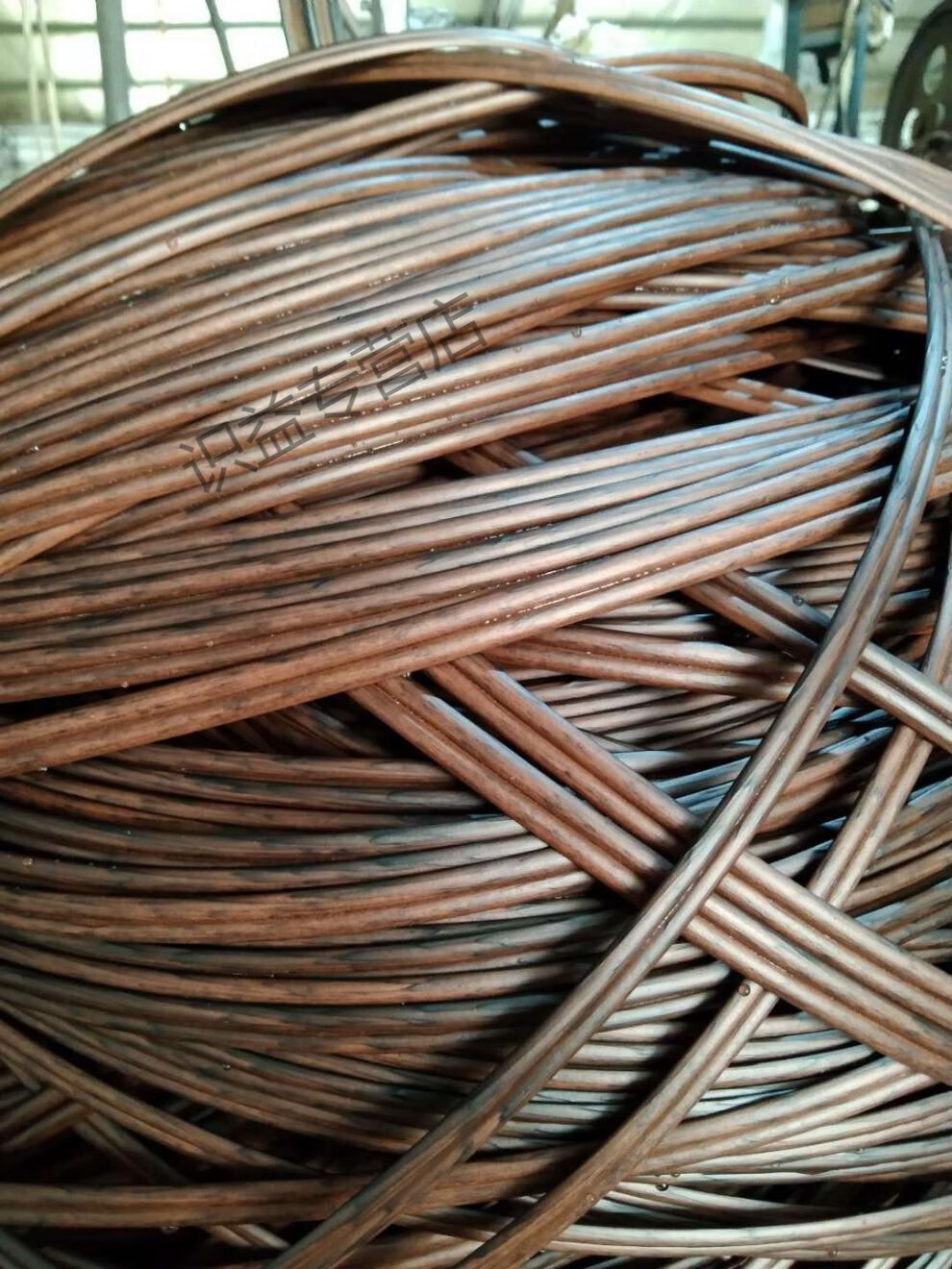 倘沭湾 定制藤编材料藤条塑料仿真藤条藤条批发花盆手工编织花盆油桶