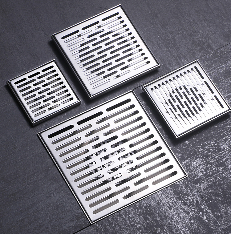 304不锈钢室外庭院大尺寸1520cm地漏大排量dn5075110管防臭器e30公分