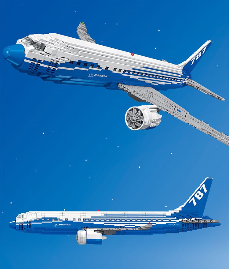 乐高lego新品拼插积木 中国男孩儿童玩具拼装大型客机波音747飞机812