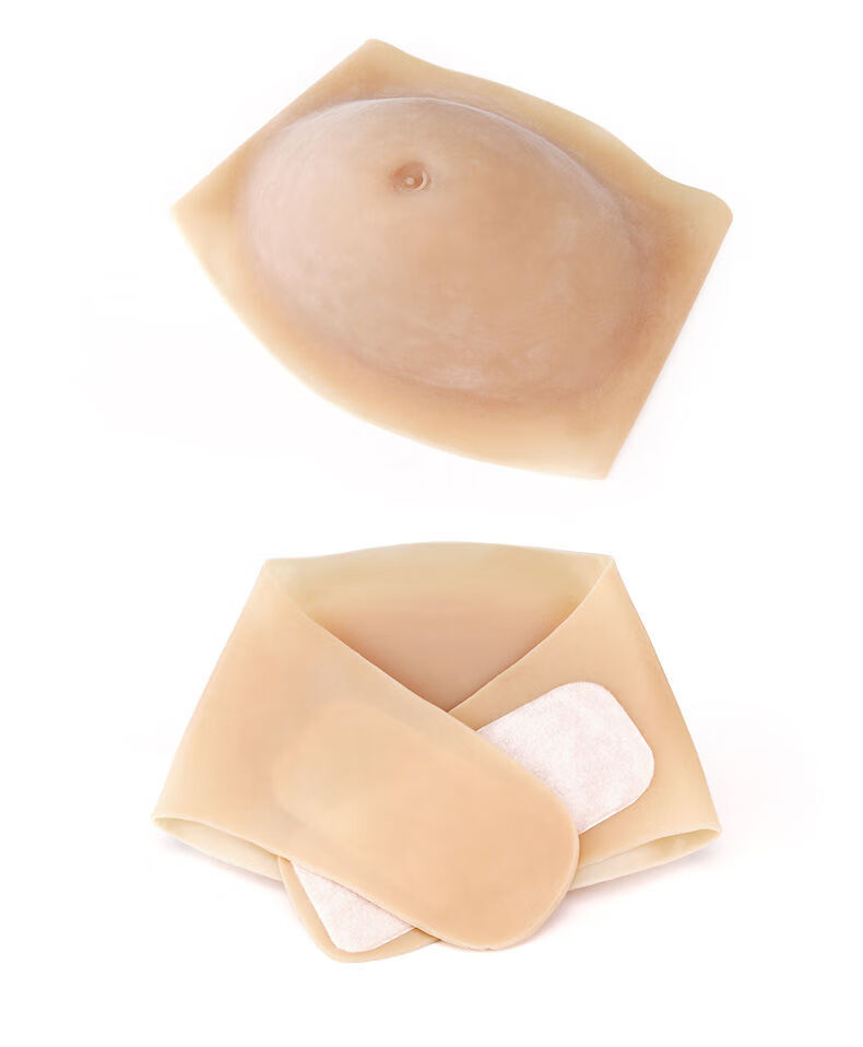 硅胶仿真假肚子怀孕表演道具孕妇超大双胞胎女人假肚皮装孕妇 6-7个月