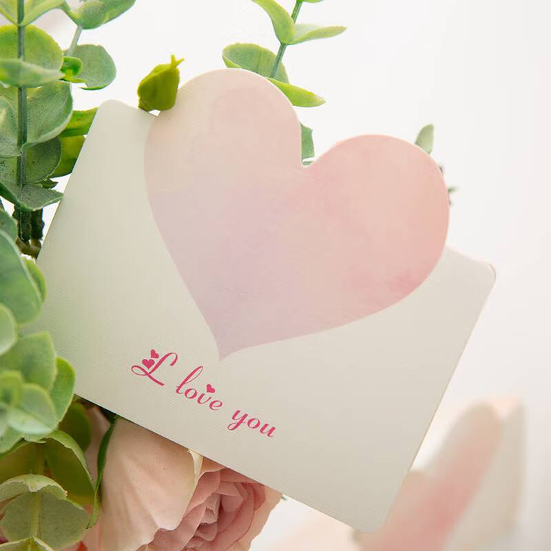 感恩节卡片小贺卡儿童爱心卡片纸手写迷你留言心愿望感恩心意送老师