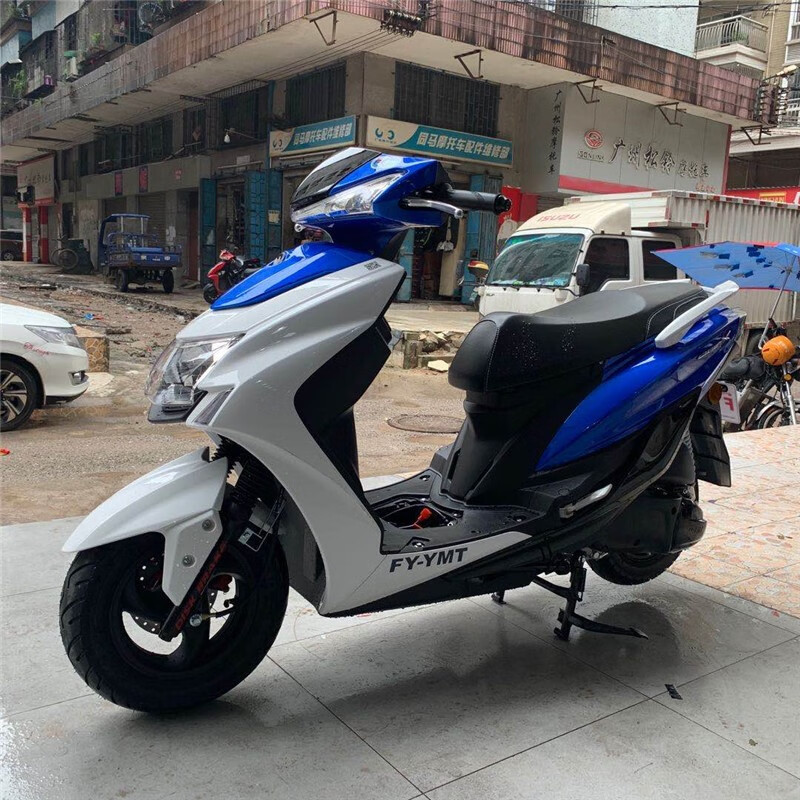 飞鹰摩托车小劲战5代目福臻110新款国4电喷发动机踏板车 fy-ymt劲战