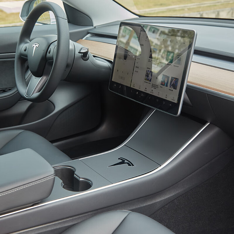 匠途适用于特斯拉model3中控保护贴耐磨防刮配件碳纤纹面板内饰中控膜