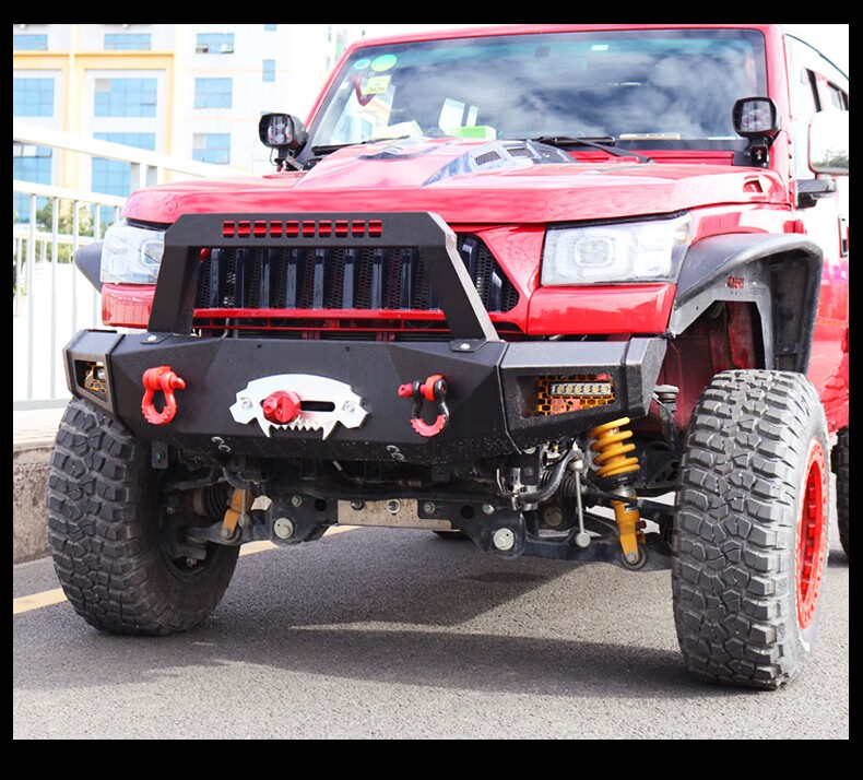 适用于北京bj40plus保险杠bjl前后杠改装 越野竞技杠防撞前杠 bj40