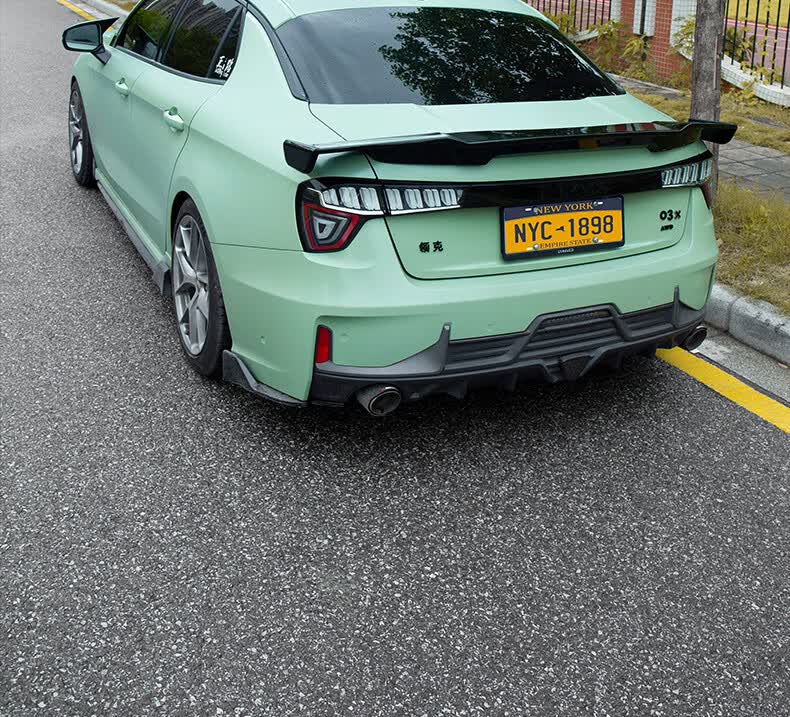 领克03尾翼 原厂领克03/03 尾翼顶翼改装前铲外观运动套件免打孔汽车